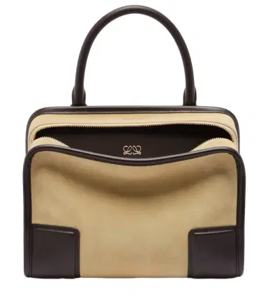 Loewe Amazona 180 Small suede top-handle bag | Thumbnail 1 Loewe Amazona 180 Small suede top-handle bag | Thumbnail 1