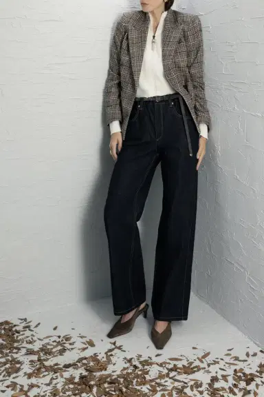 Brunello Cucinelli Check Print Suit Jacket | Thumbnail 4