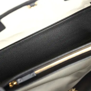 Chanel Chanel Medium "Urban Essential" East West Shopping Tote Black Caviar Gold Hardware | Thumbnail 9