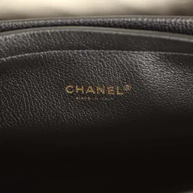 Chanel Chanel Medium "Urban Essential" East West Shopping Tote Black Caviar Gold Hardware | Thumbnail 10