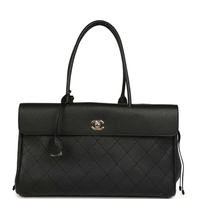 Chanel Chanel Medium "Urban Essential" East West Shopping Tote Black Caviar Gold Hardware