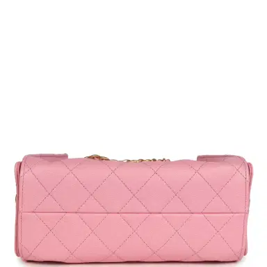 Chanel Chanel Mini 25 Hobo Bag Pink Caviar Antique Gold Hardware | Thumbnail 6
