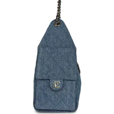 Chanel Chanel Small 25 Hobo Bag Blue Washed Denim Antique Gold Hardware | Thumbnail 3 Chanel Chanel Small 25 Hobo Bag Blue Washed Denim Antique Gold Hardware | Thumbnail 3
