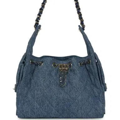 Chanel Chanel Small 25 Hobo Bag Blue Washed Denim Antique Gold Hardware | Thumbnail 1 Chanel Chanel Small 25 Hobo Bag Blue Washed Denim Antique Gold Hardware | Thumbnail 1