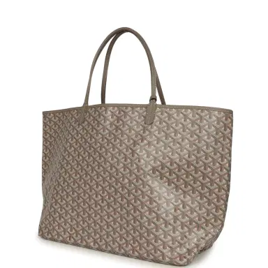 goyard Goyard Goyardine Canvas Greige and Pink Saint Louis GM Tote Bag Palladium Hardware | Thumbnail 5 goyard Goyard Goyardine Canvas Greige and Pink Saint Louis GM Tote Bag Palladium Hardware | Thumbnail 5