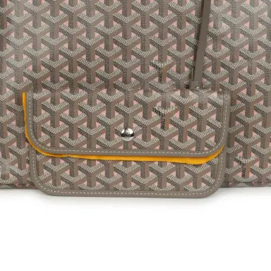 goyard Goyard Goyardine Canvas Greige and Pink Saint Louis GM Tote Bag Palladium Hardware | Thumbnail 7 goyard Goyard Goyardine Canvas Greige and Pink Saint Louis GM Tote Bag Palladium Hardware | Thumbnail 7