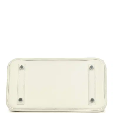 HERMÈS Hermes Birkin 25 New White Swift Palladium Hardware | Thumbnail 6 HERMÈS Hermes Birkin 25 New White Swift Palladium Hardware | Thumbnail 6
