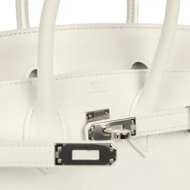 HERMÈS Hermes Birkin 25 New White Swift Palladium Hardware | Thumbnail 7 HERMÈS Hermes Birkin 25 New White Swift Palladium Hardware | Thumbnail 7