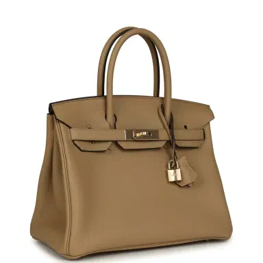 HERMÈS Hermes Birkin 30 Poussiere Togo Permabrass Hardware | Thumbnail 2 HERMÈS Hermes Birkin 30 Poussiere Togo Permabrass Hardware | Thumbnail 2
