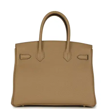 HERMÈS Hermes Birkin 30 Poussiere Togo Permabrass Hardware | Thumbnail 4 HERMÈS Hermes Birkin 30 Poussiere Togo Permabrass Hardware | Thumbnail 4