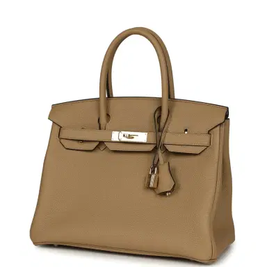 HERMÈS Hermes Birkin 30 Poussiere Togo Permabrass Hardware | Thumbnail 5 HERMÈS Hermes Birkin 30 Poussiere Togo Permabrass Hardware | Thumbnail 5
