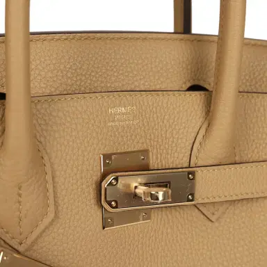 HERMÈS Hermes Birkin 30 Poussiere Togo Permabrass Hardware | Thumbnail 7 HERMÈS Hermes Birkin 30 Poussiere Togo Permabrass Hardware | Thumbnail 7