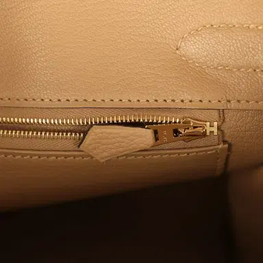 HERMÈS Hermes Birkin 30 Poussiere Togo Permabrass Hardware | Thumbnail 8 HERMÈS Hermes Birkin 30 Poussiere Togo Permabrass Hardware | Thumbnail 8