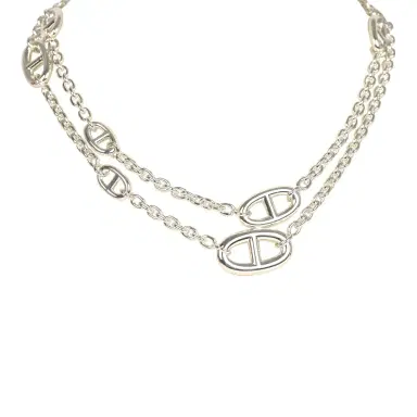 HERMÈS Hermes Farandole Rope Necklace 80cm Sterling Silver Hardware | Thumbnail 2 HERMÈS Hermes Farandole Rope Necklace 80cm Sterling Silver Hardware | Thumbnail 2