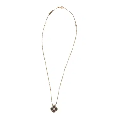 Van Cleef & Arpels Pre-owned Van Cleef & Arpels 2014 Holiday Vintage Alhambra Pendant Necklace Grey Mother of Pearl 18K Rose Gold and Diamond | Thumbnail 6 Van Cleef & Arpels Pre-owned Van Cleef & Arpels 2014 Holiday Vintage Alhambra Pendant Necklace Grey Mother of Pearl 18K Rose Gold and Diamond | Thumbnail 6