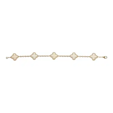 Van Cleef & Arpels Pre-owned Van Cleef & Arpels Vintage Alhambra Rock Candy Crystal Bracelet 5 Motifs 18K Yellow | Thumbnail 2 Van Cleef & Arpels Pre-owned Van Cleef & Arpels Vintage Alhambra Rock Candy Crystal Bracelet 5 Motifs 18K Yellow | Thumbnail 2