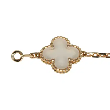 Van Cleef & Arpels Pre-owned Van Cleef & Arpels Vintage Alhambra Rock Candy Crystal Bracelet 5 Motifs 18K Yellow | Thumbnail 4 Van Cleef & Arpels Pre-owned Van Cleef & Arpels Vintage Alhambra Rock Candy Crystal Bracelet 5 Motifs 18K Yellow | Thumbnail 4