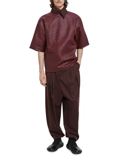 Bottega Veneta Men's Wool Oversized Button-Front Shirt | Thumbnail 2