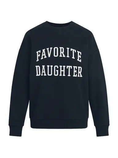 Favorite Daughter Women's Collegiate Cotton-Blend Sweatshirt - Navy - Size XS | Thumbnail 1 Favorite Daughter Women's Collegiate Cotton-Blend Sweatshirt - Navy - Size XS | Thumbnail 1