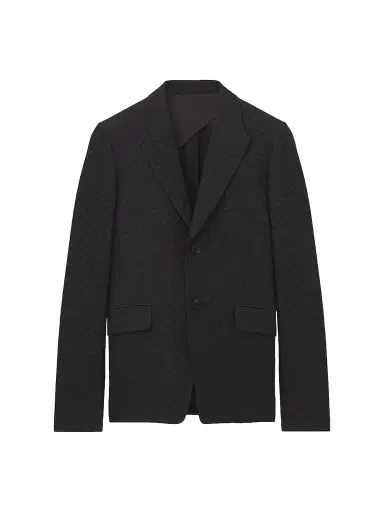Alexander McQueen Men's Skull Jacquard Single-Breasted Jacket | Thumbnail 1 Alexander McQueen Men's Skull Jacquard Single-Breasted Jacket | Thumbnail 1