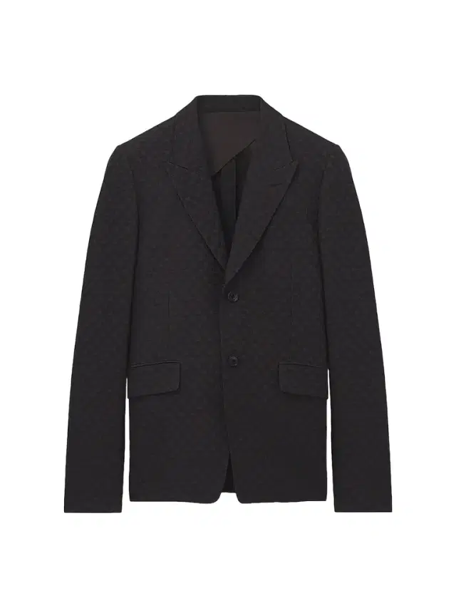 McQueen Men's Skull Jacquard Single-Breasted Jacket - Brown