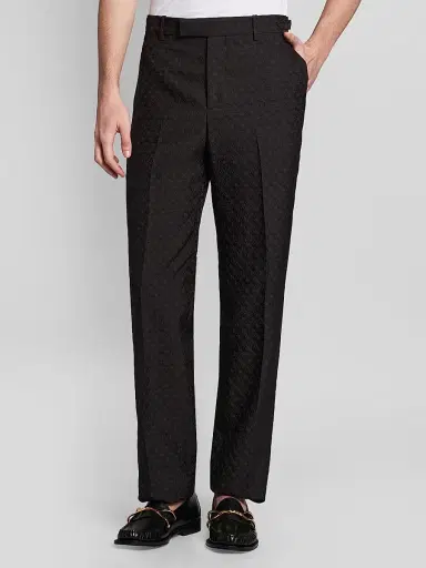 Alexander McQueen Men's Skull Jacquard Trousers | Thumbnail 3