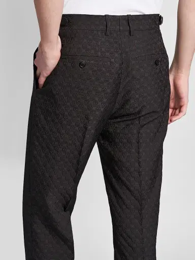 Alexander McQueen Men's Skull Jacquard Trousers - Brown - Size 40 | Thumbnail 6 Alexander McQueen Men's Skull Jacquard Trousers - Brown - Size 40 | Thumbnail 6