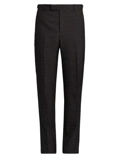 Alexander McQueen Men's Skull Jacquard Trousers - Brown - Size 40 | Thumbnail 1 Alexander McQueen Men's Skull Jacquard Trousers - Brown - Size 40 | Thumbnail 1