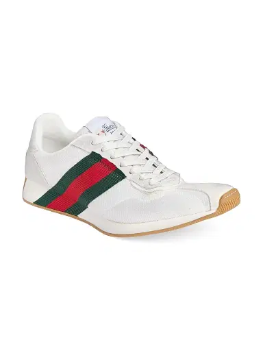 Gucci Women's Tempo Low-Top Sneakers - Grey White - Size 11 | Thumbnail 2