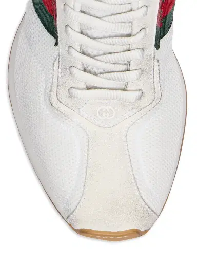 Gucci Women's Tempo Low-Top Sneakers - Grey White - Size 11 | Thumbnail 5