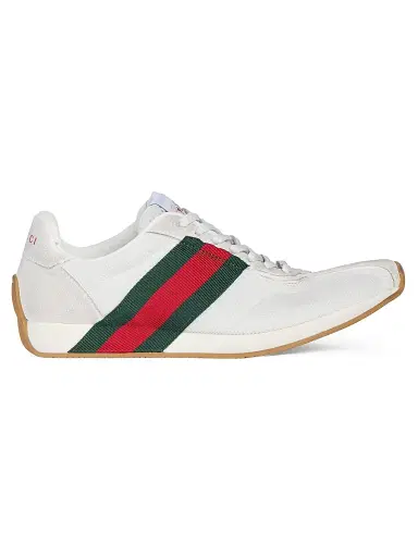 Gucci Women's Tempo Low-Top Sneakers - Grey White - Size 11 | Thumbnail 1