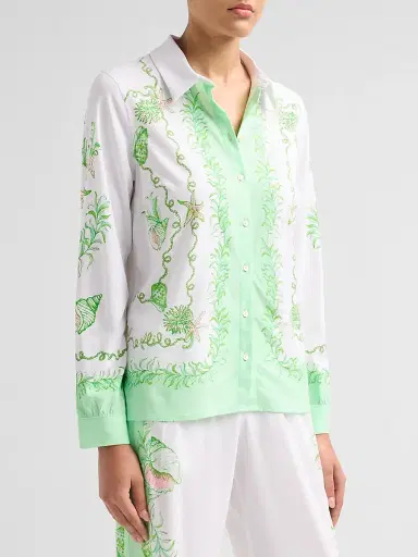 Lilly Pulitzer Women's Koko Resort Button-Front Shirt | Thumbnail 4 Lilly Pulitzer Women's Koko Resort Button-Front Shirt | Thumbnail 4