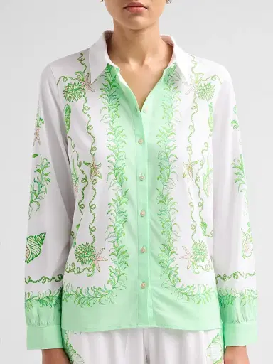 Lilly Pulitzer Women's Koko Resort Button-Front Shirt | Thumbnail 5 Lilly Pulitzer Women's Koko Resort Button-Front Shirt | Thumbnail 5