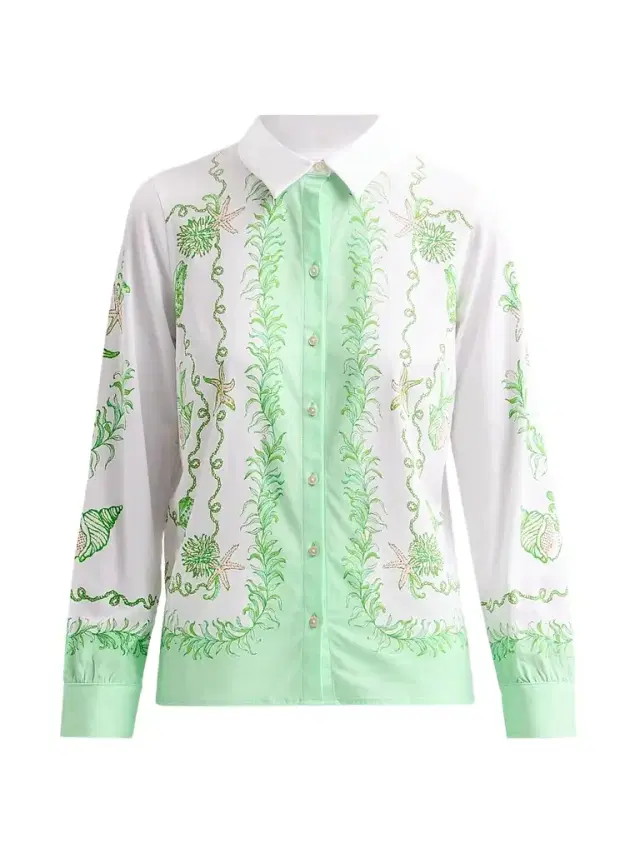 Lilly Pulitzer Women's Koko Resort Button-Front Shirt - Resort White