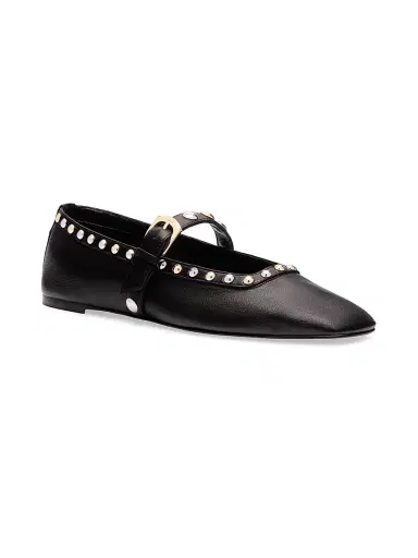 Stuart Weitzman Women's Perry Leather Mary Janes | Thumbnail 2