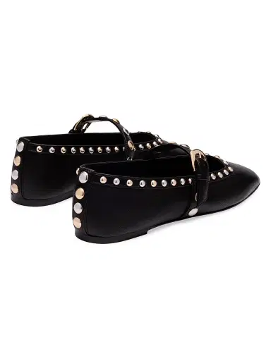 Stuart Weitzman Women's Perry Leather Mary Janes | Thumbnail 3