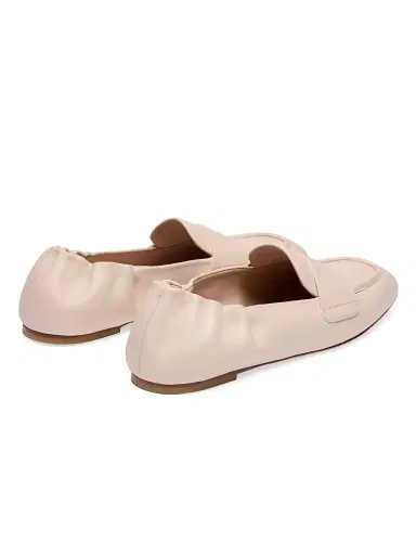 Stuart Weitzman Women's Bryant Leather Penny Loafers - Linen - Size 9.5 | Thumbnail 3
