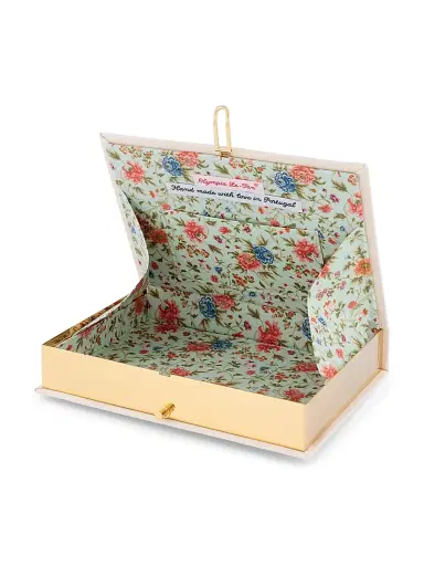 Olympia Le-Tan Women's Versailles Hand-Embroidered Book Clutch - Bosco | Thumbnail 3