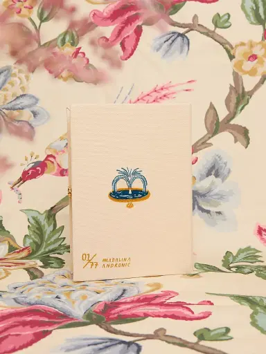 Olympia Le-Tan Women's Versailles Hand-Embroidered Book Clutch - Bosco | Thumbnail 5