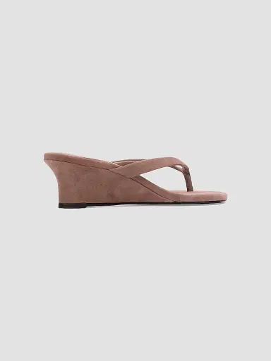 Black Suede Studio Women's Easy 50MM Wedge Sandals | Thumbnail 5 Black Suede Studio Women's Easy 50MM Wedge Sandals | Thumbnail 5