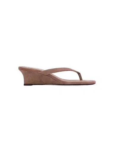 Black Suede Studio Women's Easy 50MM Wedge Sandals | Thumbnail 1 Black Suede Studio Women's Easy 50MM Wedge Sandals | Thumbnail 1