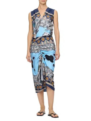 Callas Milano Women's Agnes Sleeveless Draped Dress - Mare | Thumbnail 2 Callas Milano Women's Agnes Sleeveless Draped Dress - Mare | Thumbnail 2
