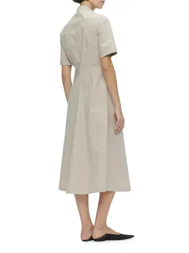 CALLAS MILANO Women's Noor Long Shirt Dress - Safari - Size 8 | Thumbnail 3