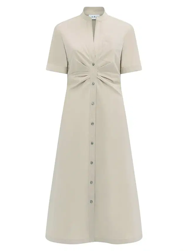 Callas Milano Women's Noor Long Shirt Dress - Safari