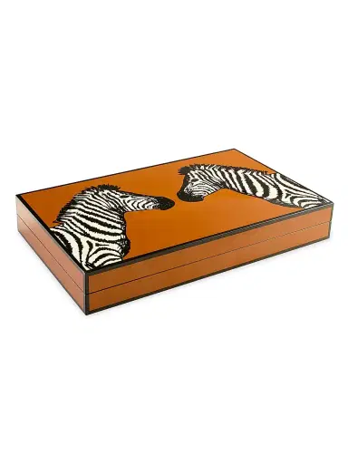 Jonathan Adler Zebra Lacquer Backgammon Set | Thumbnail 2