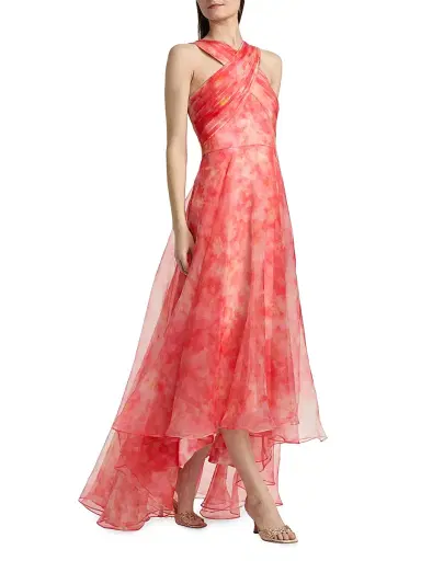 THEIA Women's Athena Organza High-Low Gown | Thumbnail 2 THEIA Women's Athena Organza High-Low Gown | Thumbnail 2