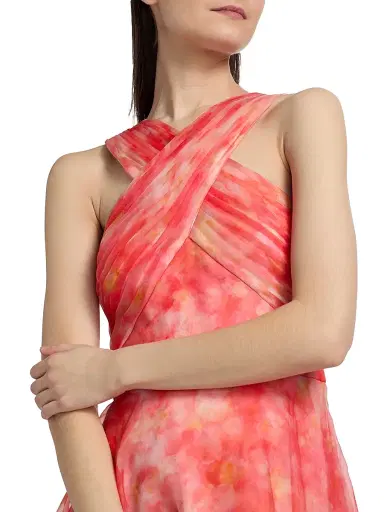THEIA Women's Athena Organza High-Low Gown | Thumbnail 6 THEIA Women's Athena Organza High-Low Gown | Thumbnail 6