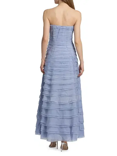 Amur Women's Pepper Strapless Layered Gown - Moonjelly Glow - Size 6 | Thumbnail 5 Amur Women's Pepper Strapless Layered Gown - Moonjelly Glow - Size 6 | Thumbnail 5