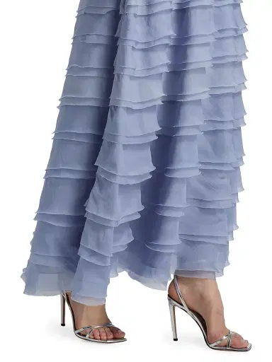 Amur Women's Pepper Strapless Layered Gown - Moonjelly Glow - Size 6 | Thumbnail 6 Amur Women's Pepper Strapless Layered Gown - Moonjelly Glow - Size 6 | Thumbnail 6
