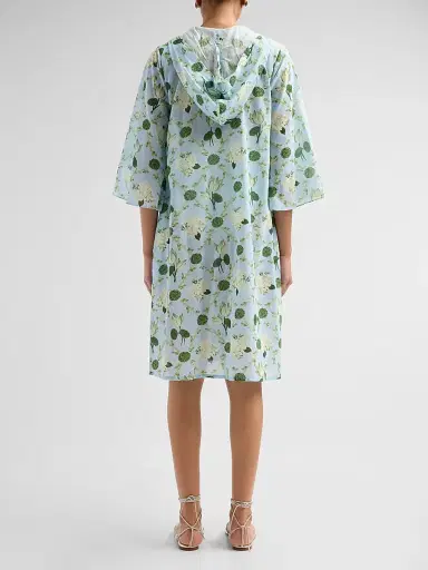 VERANDAH Women's Ammama Villa Hooded Cover-Up Dress - Ice Blue - Size XL | Thumbnail 3